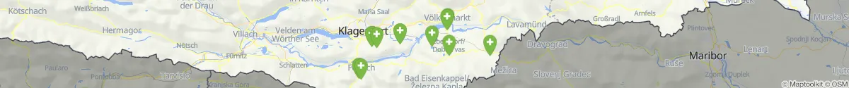 Kartenansicht für Apotheken-Notdienste in der Nähe von Eisenkappel-Vellach (Völkermarkt, Kärnten)